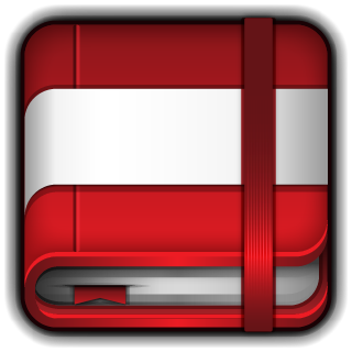 Moleskine Red Icon 320x320 png